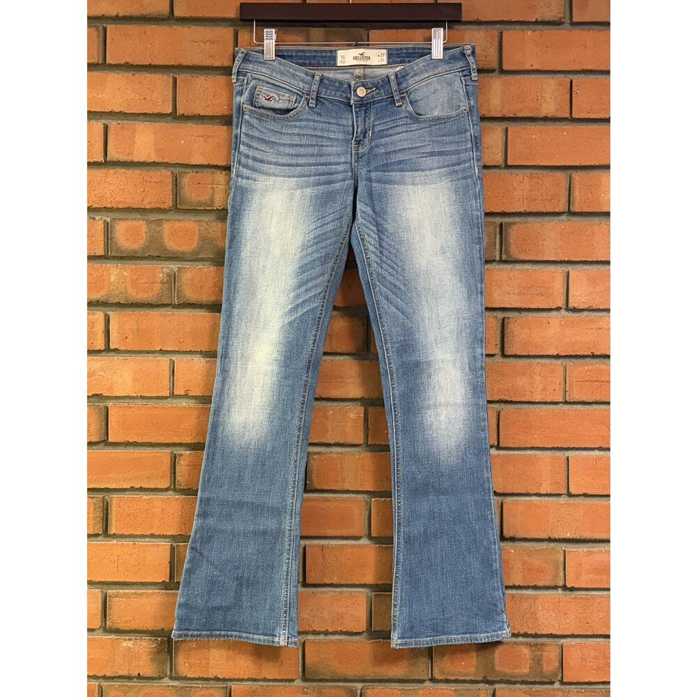 Hollister California Bootcut Skinny Jeans Women's Light Wash Blue 5S W27 L31